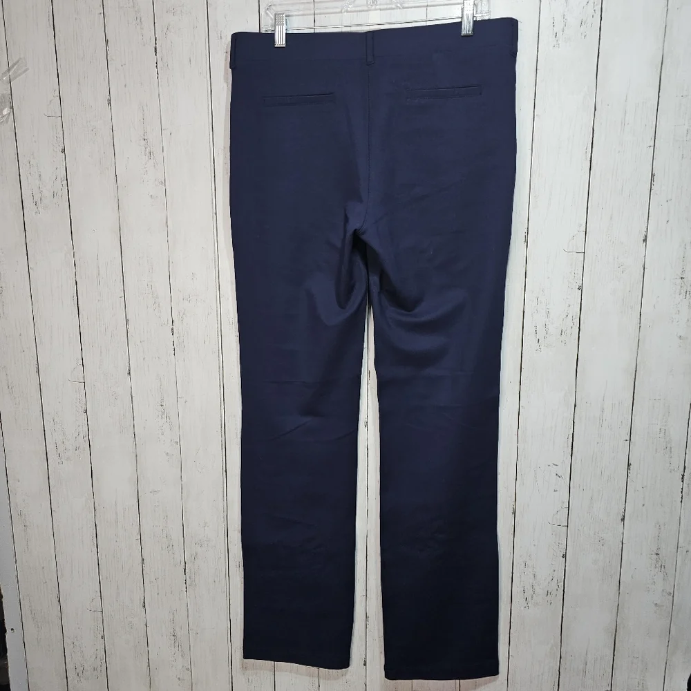 Betabrand Straight-Leg Classic Dress Pant Yoga Navy Blue Pants Size XL Long. - Picture 6 of 7